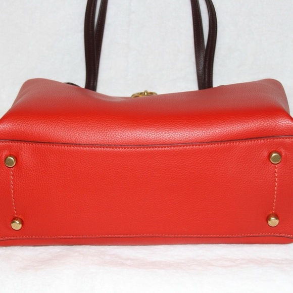 NWT COACH Willow Tote Red Leather Shoulder Bag Purse - Picture 6 of 6
